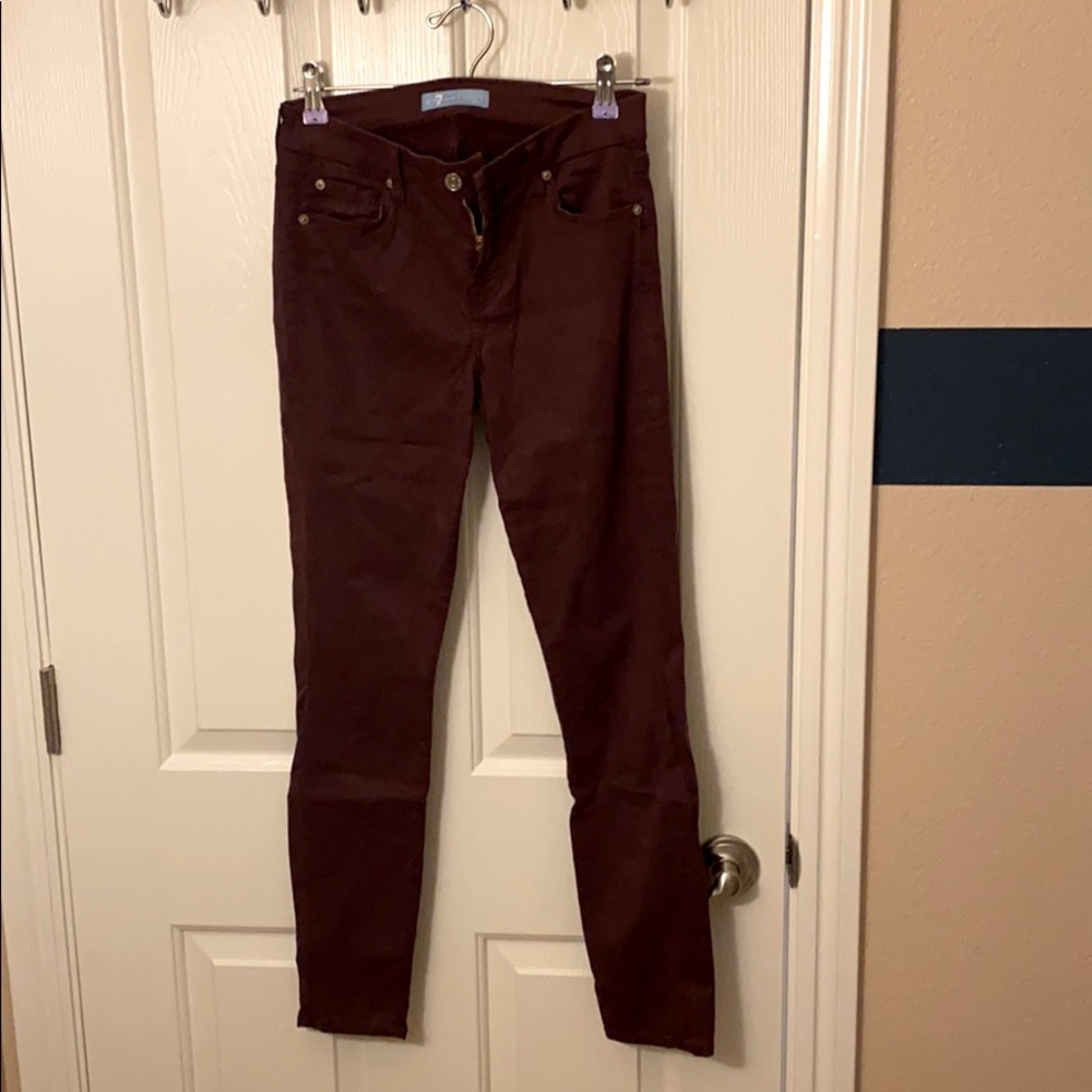 7 for all mankind stretchy skinny jeans. In excellent condition.